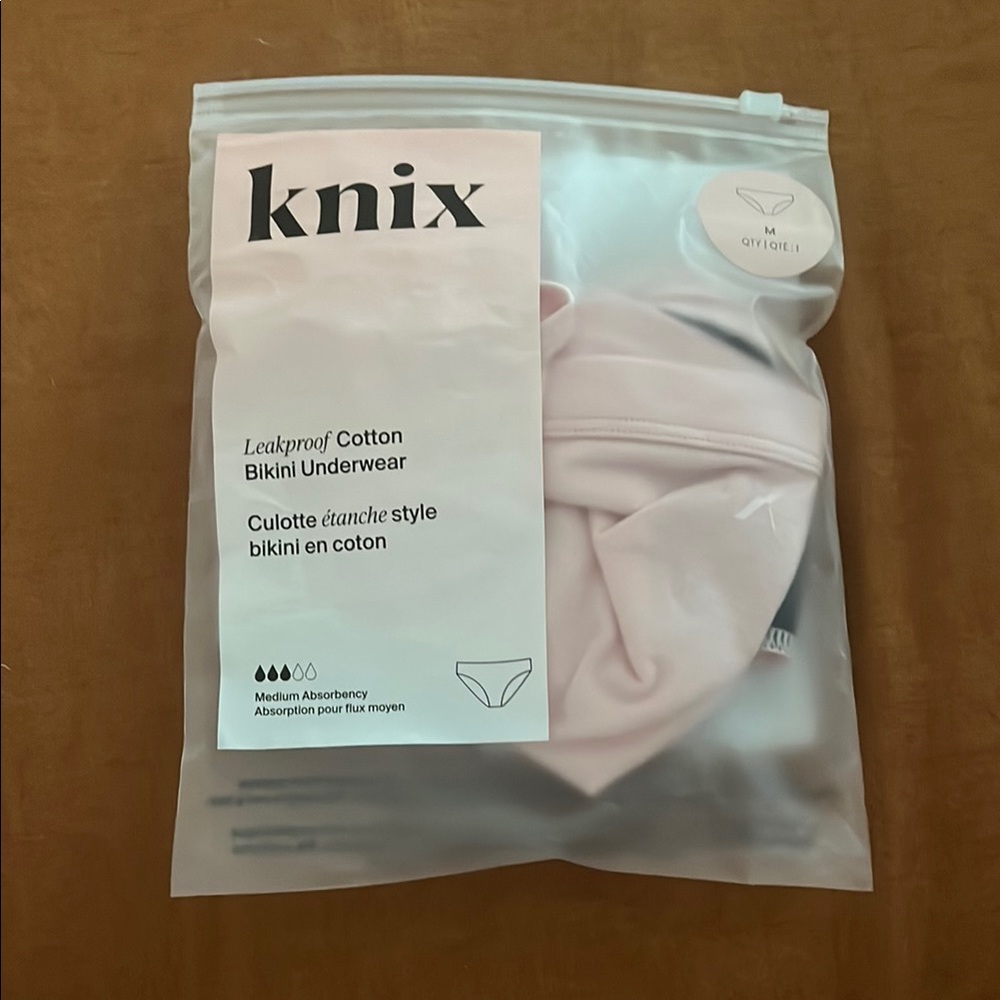 Knix Cotton Bikini Underwear - Soft Pink